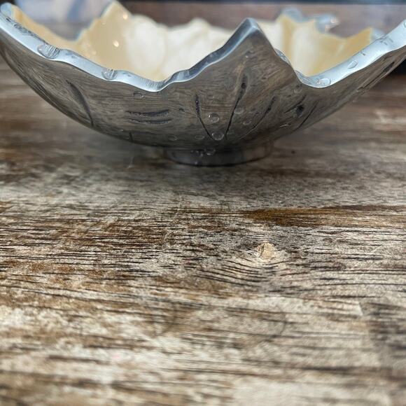 Julia Knight autumn Leaf bowl enameled - Picture 7 of 12